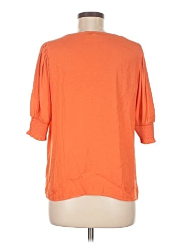 Maison d' Amelie 3/4 Sleeve Blouse (view 2)