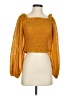 Tularosa 100% Polyester Gold 3/4 Sleeve Blouse Size XS - photo 1