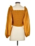 Tularosa 100% Polyester Gold 3/4 Sleeve Blouse Size XS - photo 2
