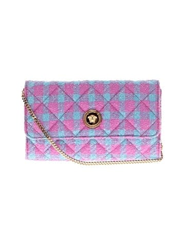 Versace Medusa icon chain flap bag quilted tweed east west (view 1)