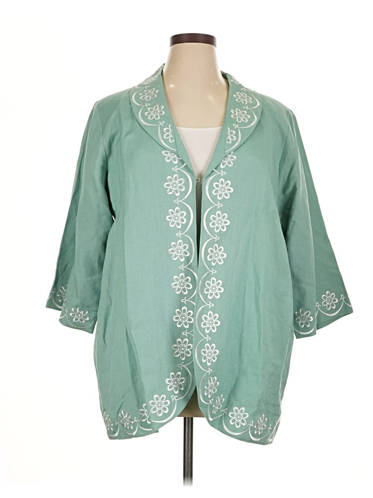 Pre-owned Bob Mackie Blazer Jacket In Green