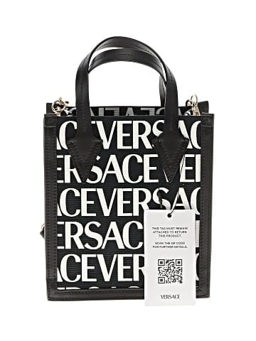 Versace Canvas Logo Print Satchel (view 1)