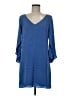 Milly Solid Blue Casual Dress Size 6 - photo 1