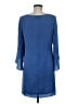 Milly Solid Blue Casual Dress Size 6 - photo 2