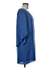 Milly Solid Blue Casual Dress Size 6 - photo 4