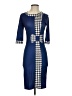 Shein Argyle Blue Cocktail Dress Size 2 - photo 1