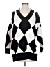 MNG Argyle Black Pullover Sweater Size XS - photo 1