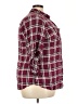 Torrid 100% Rayon Plaid Burgundy 3/4 Sleeve Button-Down Shirt Size 3X Plus (3) - photo 4