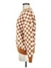 Staccato Checkered-gingham Orange Pullover Sweater Size M - photo 5
