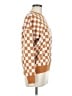 Staccato Checkered-gingham Orange Pullover Sweater Size M - photo 4