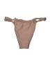 Belle Solid Tan Swimsuit Bottoms Size L - photo 2