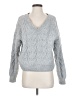 Hippie Rose 100% Polyester Chevron-herringbone Gray Pullover Sweater Size S - photo 1