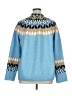 CeCe Chevron-herringbone Blue Pullover Sweater Size XL - photo 2