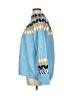 CeCe Chevron-herringbone Blue Pullover Sweater Size XL - photo 5