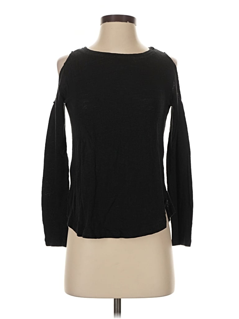 Pre-owned Sanctuary Long Sleeve T-shirt In Black