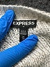 Express Outlet 100% Acrylic Metallic Silver Pullover Sweater Size M - photo 7