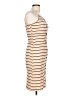 Ally B Stripes Tan Casual Dress Size 10 - photo 4