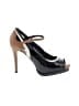 White House Black Market Color Block Black Gray Heels Size 8 - photo 1