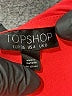 Topshop 100% Polyester Red 3/4 Sleeve Blouse Size 4 - photo 7