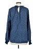 Ann Taylor LOFT Outlet Blue Long Sleeve Blouse Size M - photo 2