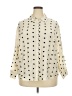 Industry Polka Dots Ivory 3/4 Sleeve Blouse Size 2X - photo 1