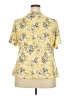 Unbranded Yellow Short Sleeve Blouse Size 2X - photo 2
