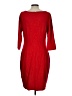 Express Solid Red Cocktail Dress Size L - photo 2