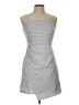 Originality Checkered-gingham Silver Gray Cocktail Dress Size L - photo 1