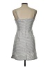 Originality Checkered-gingham Silver Gray Cocktail Dress Size L - photo 2