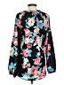 Yumi Kim 100% Polyester Floral Black Long Sleeve Blouse Size S - photo 2