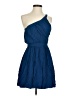 Kimchi Blue Solid Blue Cocktail Dress Size S - photo 1