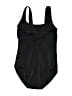 Lands' End Solid Black One Piece Swimsuit Size 8 - photo 2