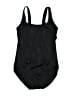 Lands' End Solid Black One Piece Swimsuit Size 8 - photo 1