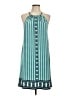 Max Studio Print Teal Blue Casual Dress Size L - photo 1