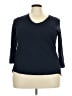 Chico's Blue 3/4 Sleeve Top Size XXL (4) - photo 1