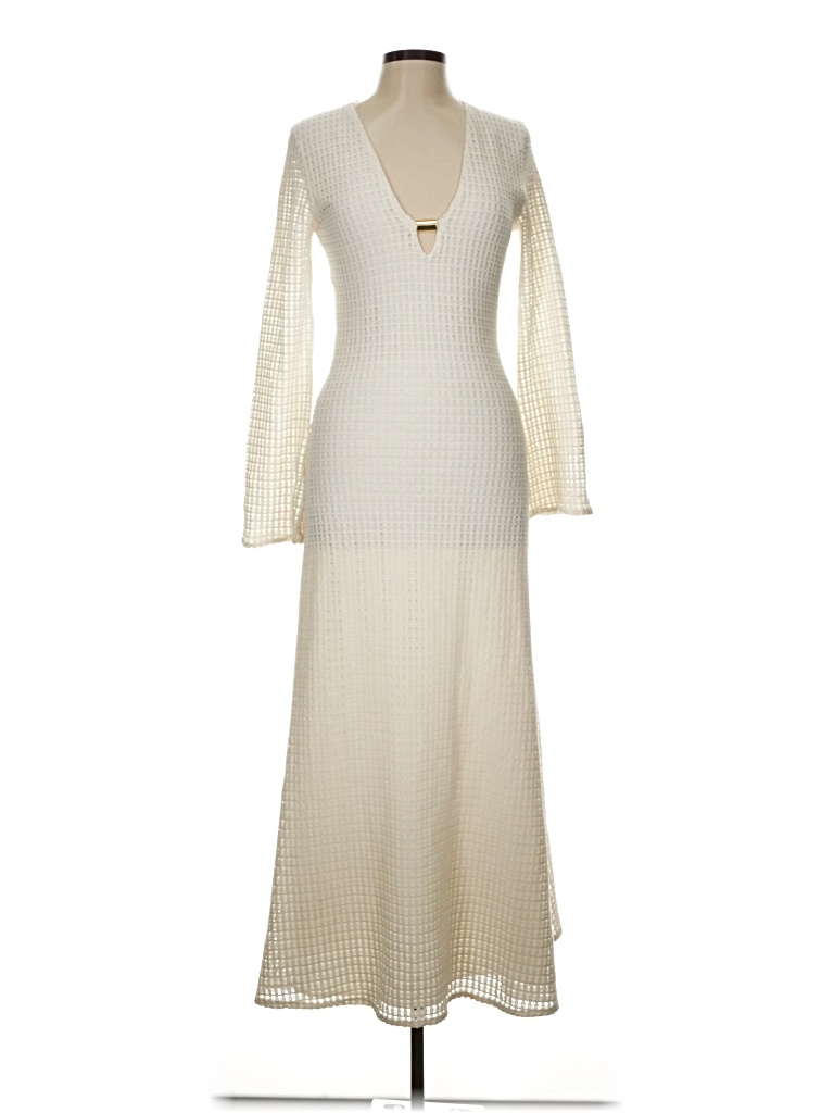 Pre-owned Zara Casual Dress In White