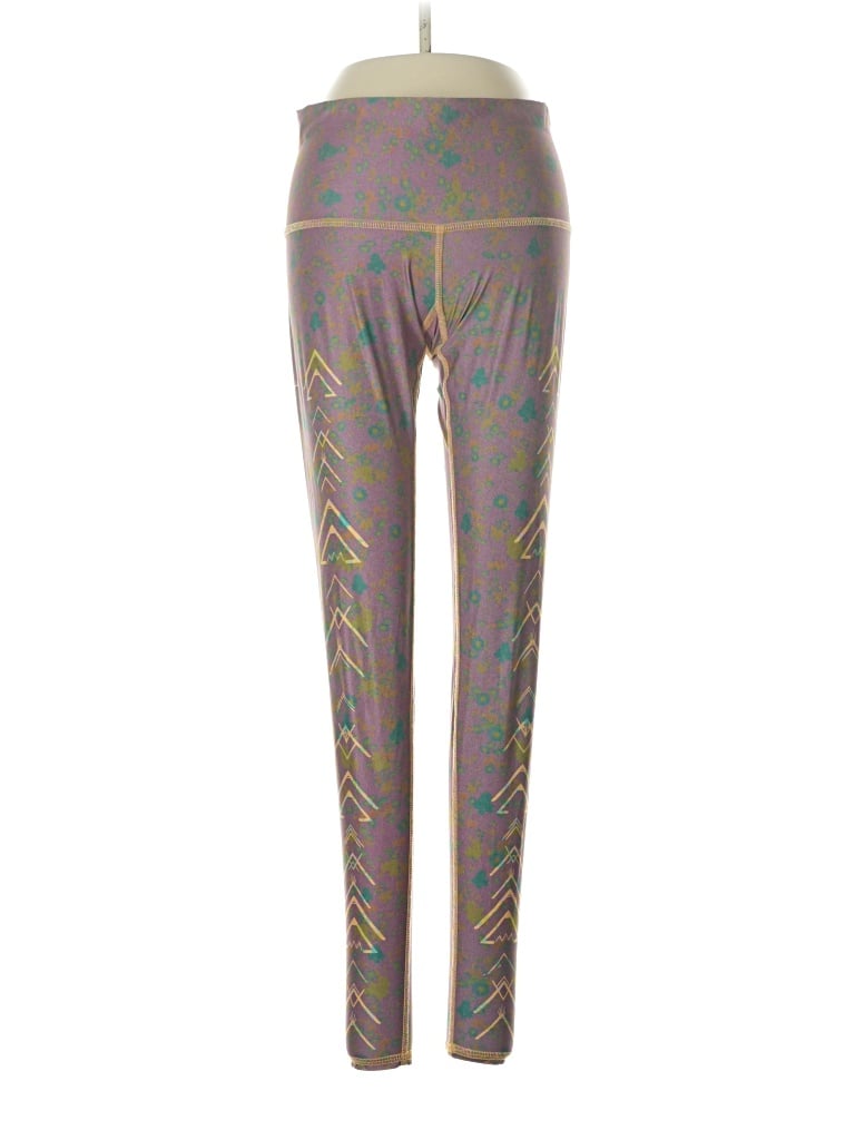 Pre-owned Teeki Yoga Pants In Purple
