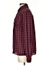 CAbi 100% Polyester Plaid Burgundy Long Sleeve Blouse Size S - photo 5