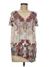 World Unity Ivory Short Sleeve Blouse Size M - photo 1
