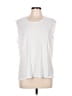 Michelle Silver Sleeveless T-Shirt Size L - photo 1