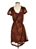 To The Max 100% Polyester Paisley Brown Cocktail Dress Size 2 - photo 1