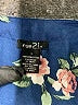 rue21 100% Polyester Floral Blue 3/4 Sleeve Blouse Size S - photo 7