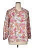 Unbranded Paisley Silver 3/4 Sleeve Blouse Size 1X - photo 2