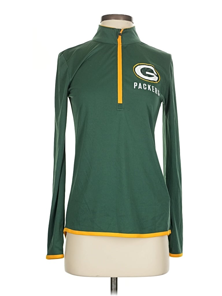 Pre-owned Fanatics Long Sleeve Polo Shirt In Green