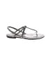 Tod's Gray Silver Sandals Size EU 37 1/2 - photo 1