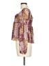 Lily Star Purple Long Sleeve Blouse Size L - photo 5