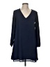 Three Eighty Two Solid Blue Casual Dress Size M (estimated) - photo 1