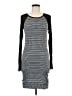 BCBGMAXAZRIA Houndstooth Black Gray Casual Dress Size M - photo 1
