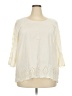 Adrienne Vittadini Ivory 3/4 Sleeve Blouse Size 3X - photo 1