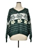 Sonoma Goods for Life Floral Green Pullover Sweater Size XL - photo 1